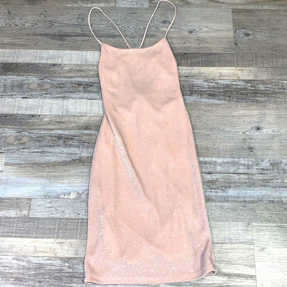 Pink glitter dress